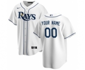 Men's Tampa Bay Rays Home 2020 Baseball Custom Cool Base Jersey - White