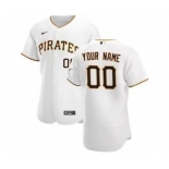 Men's Pittsburgh Pirates 2020 Home Custom Flexbase Jersey - White