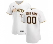 Men's Pittsburgh Pirates 2020 Home Custom Flexbase Jersey - White