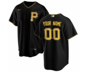 Men's Pittsburgh Pirates Alternate 2020 Baseball Custom Cool Base Jersey - Black