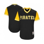 Men's Pittsburgh Pirates Customized Black 2017 Little League World Series Players Weekend Jersey