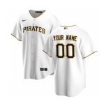 Men's Pittsburgh Pirates Home 2020 Baseball Custom Cool Base Jersey - White