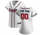 Women's Atlanta Braves 2020 Home Replica Custom Jersey - White