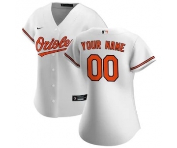 Women's Baltimore Orioles 2020 Home Replica Custom Jersey - White