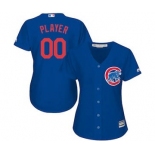 Women's Chicago Cubs Customized Royal Alternate Cool Base Custom Jersey