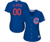 Women's Chicago Cubs Customized Royal Alternate Cool Base Custom Jersey