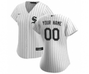 Women's Chicago White Sox 2020 Home Replica Custom Jersey - White Black