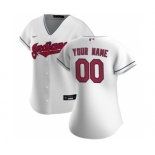 Women's Cleveland Indians 2020 Home Replica Custom Jersey - White