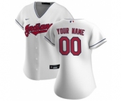 Women's Cleveland Indians 2020 Home Replica Custom Jersey - White