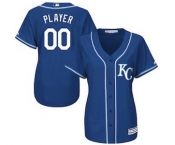 Women's Kansas City Royals Customized Royal Cool Base Alternate Jersey