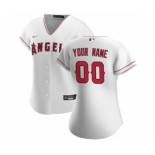 Women's Los Angeles Angels 2020 Home Replica Custom Jersey - White