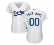 Women's Los Angeles Dodgers Customized White Home Cool Base Custom Jersey