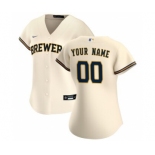 Women's Milwaukee Brewers 2020 Home Replica Custom Jersey - Cream