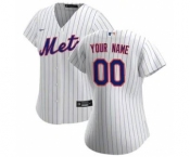 Women's New York Mets 2020 Home Replica Custom Jersey - White Royal