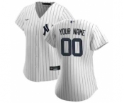 Women's New York Yankees 2020 Home Replica Custom Jersey - White Navy