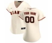 Women's San Francisco Giants 2020 Home Replica Custom Jersey - Cream