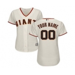 Women's San Francisco Giants Customized Cream Home Cool Base Custom Jersey