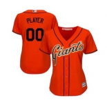 Women's San Francisco Giants Customized Orange Cool Base Alternate Jersey