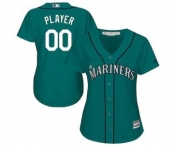 Women's Seattle Mariners Customized Green Cool Base Alternate Jersey