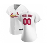 Women's St. Louis Cardinals 2020 Home Replica Custom Jersey - White