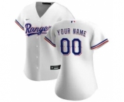 Women's Texas Rangers 2020 Home Replica Custom Jersey - White