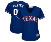 Women's Texas Rangers Customized Royal Alternate Cool Base Custom Jersey