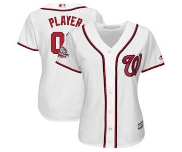 Women's Washington Nationals Customized White 2018 All-Star Game Home Cool Base Custom Jersey