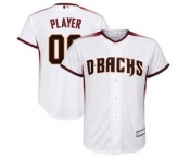 Youth Arizona Diamondbacks White Home Custom Baseball Baseball Jersey