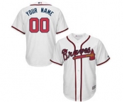 Youth Atlanta Braves White Custom Cool Base Baseball Baseball Jersey