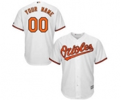 Youth Baltimore Orioles White Home Custom Cool Base Baseball Baseball Jersey