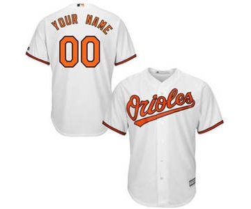 Youth Baltimore Orioles White Home Custom Cool Base Baseball Baseball Jersey