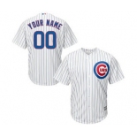 Youth Chicago Cubs White Home Custom Cool Base Baseball Baseball Jersey