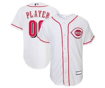 Youth Cincinnati Reds White Home Custom Baseball Baseball Jersey