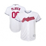 Youth Cleveland Indians White Home Custom Baseball Baseball Jersey