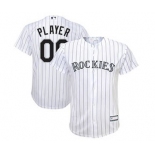 Youth Colorado Rockies White Home Custom Baseball Baseball Jersey