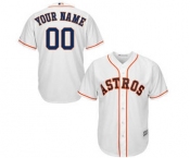 Youth Houston Astros White Home Custom Cool Base Baseball Baseball Jersey