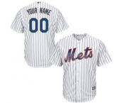 Youth New York Mets White Home Custom Cool Base Baseball Baseball Jersey