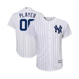 Youth New York Yankees White Home Custom Baseball Baseball Jersey