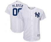 Youth New York Yankees White Home Custom Baseball Baseball Jersey