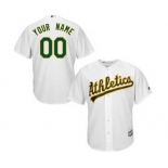 Youth Oakland Athletics White Custom Cool Base Baseball Baseball Jersey