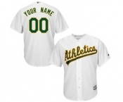 Youth Oakland Athletics White Custom Cool Base Baseball Baseball Jersey