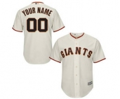 Youth San Francisco Giants Cream Custom Cool Base Baseball Baseball Jersey