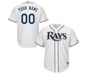 Youth Tampa Bay Rays White Custom Cool Base Baseball Baseball Jersey