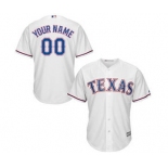 Youth Texas Rangers White Custom Cool Base Baseball Baseball Jersey