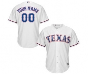 Youth Texas Rangers White Custom Cool Base Baseball Baseball Jersey