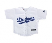 Toddler Los Angeles Dodgers Majestic Official Cool Base Customized Jersey - White