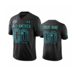 Men's Black Custom Jersey 2020 All-America Football Game