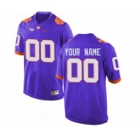 Men's Clemson Tigers Custom Name Number Jersey Purple NCAA 19-20