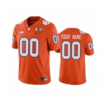 Men's Clemson Tigers Custom Orange College Football 2020 National Championship Jersey