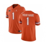 Men's Florida Gators Custom Name Orange NCAA Football Game Jersey